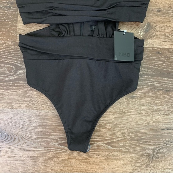 NBD womens black christenne bodysuit S - Picture 3 of 10